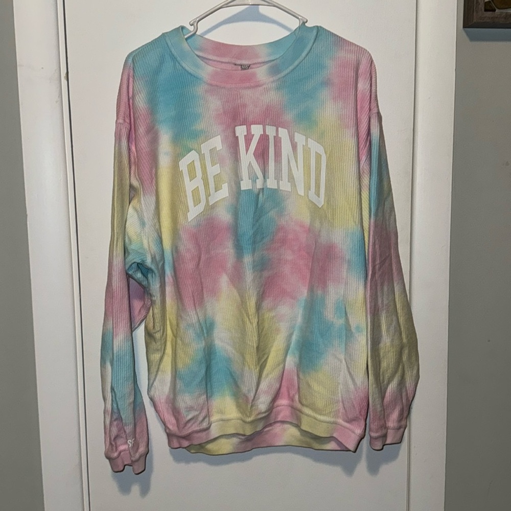 The Shop Forward “be kind” corded sweatshirt